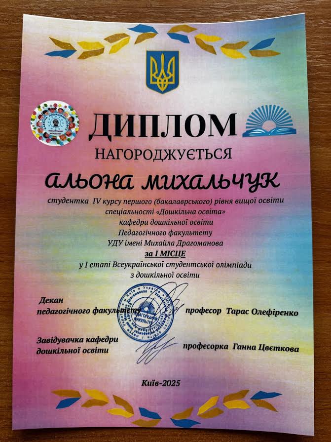 Олімпіада ДО нагородження 05.05.2025