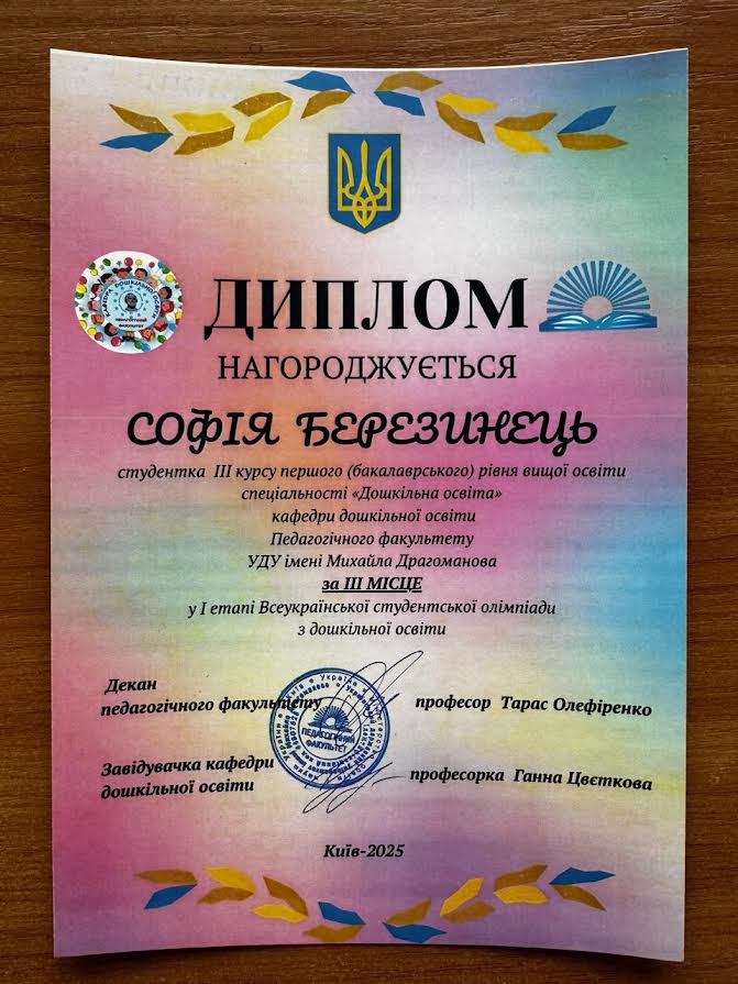 Олімпіада ДО нагородження 05.05.2025
