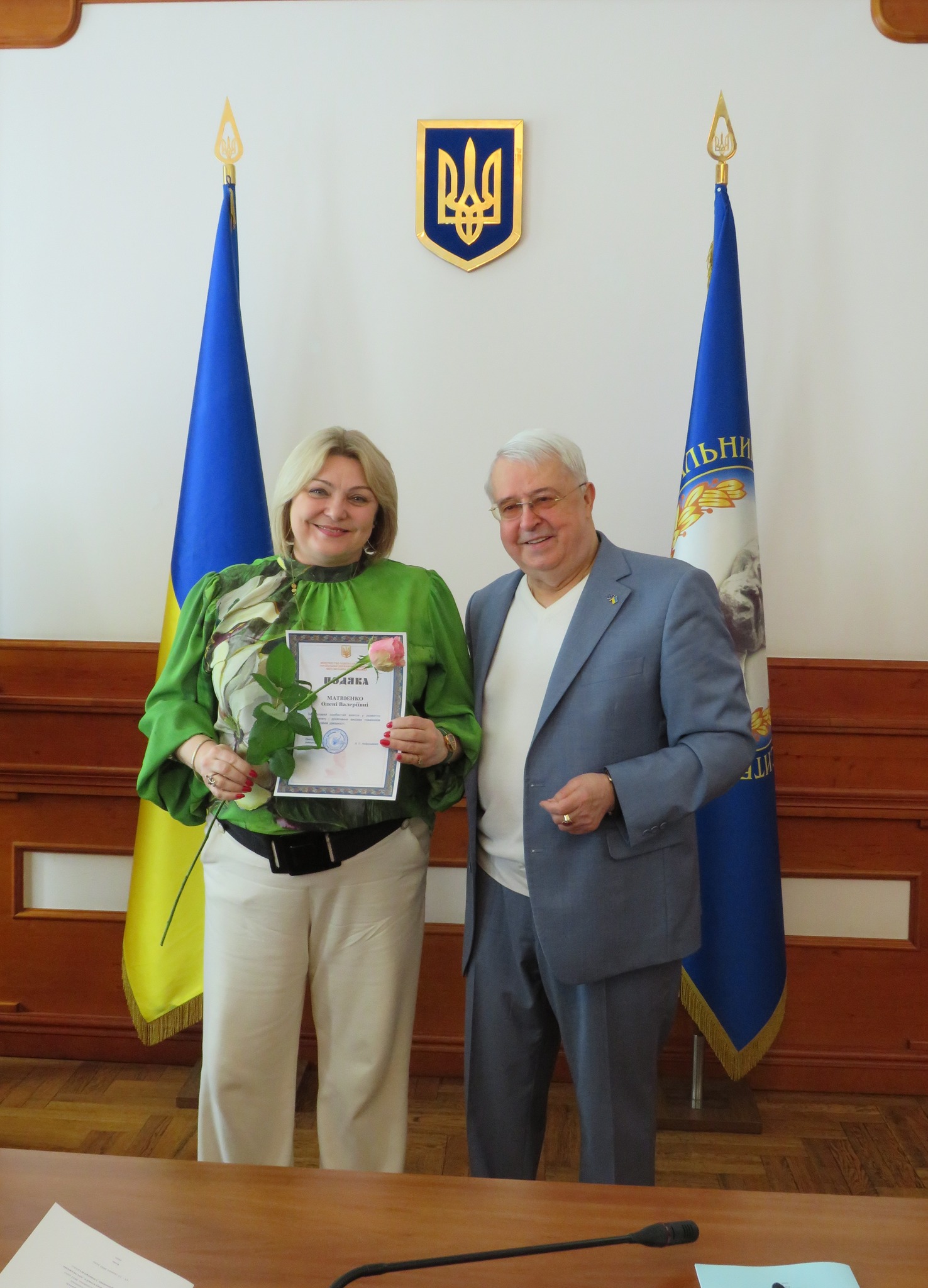 Подяка Ректора О Матвієнко 19.05.2025 3