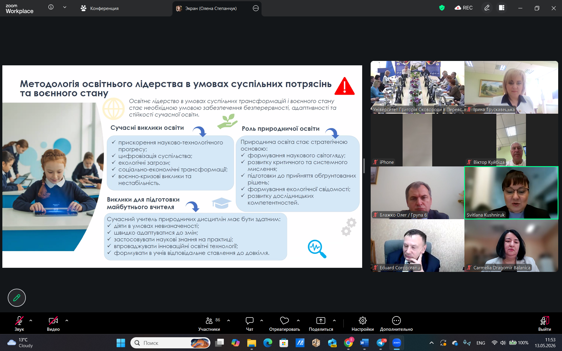Переяслав Освітнє лідерство Природнича ОГ Кушнірук 13.05.2026 1