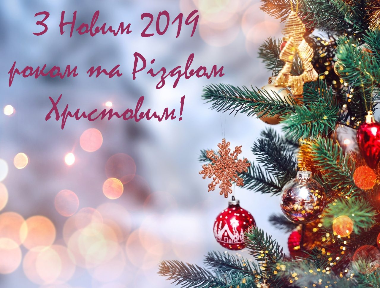 З Новим 2019 роком та Різдвом